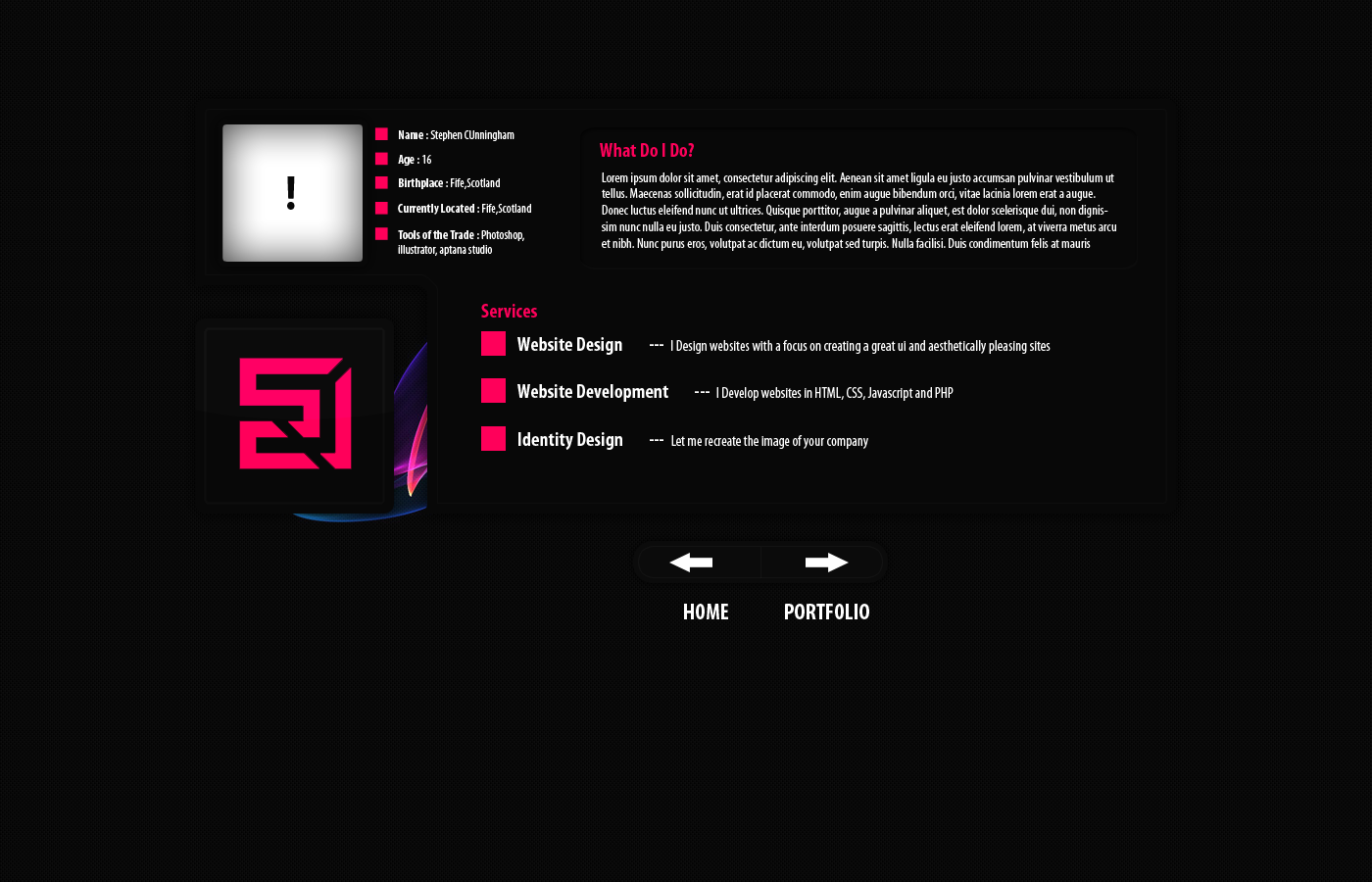 dark_portfolio_about_page_by_stevey17-d3gs6bp.png